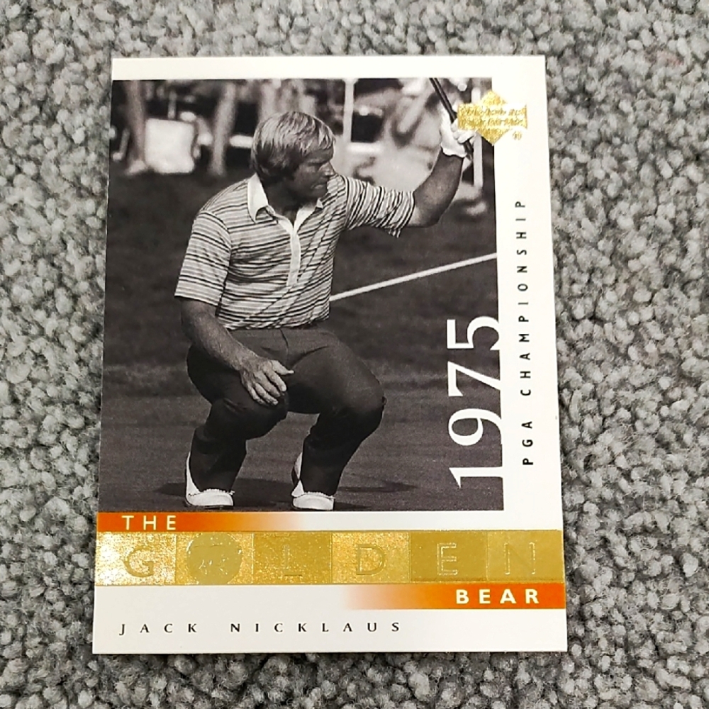 1975 Jack Nicklaus PGA tour champion golf card